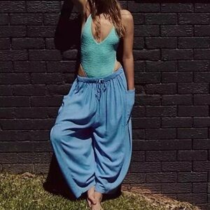 Free People Quinn Pants Cornflower Blue Medium
